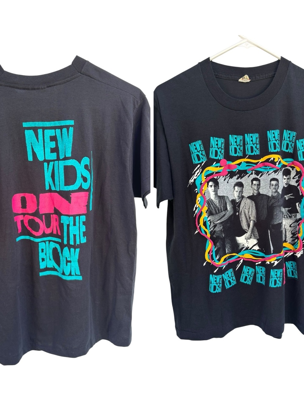 Vintage New Kids On The Block Tour Shirt Large (Fits Medium) Single Stitch 80s